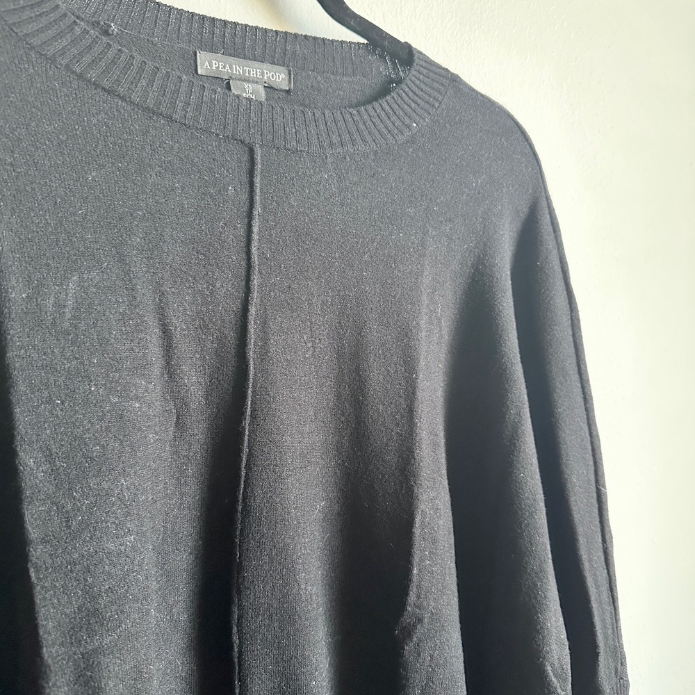 A Pea‎ In The Pod Sweater Womens Extra Small Black Pullover Tunic Maternity XS - Picture 3 of 10